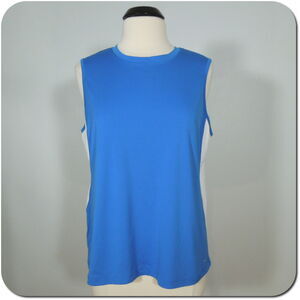 C9 by CHAMPION Athletic Top XXL Womens Blue White Mesh Sleeveless